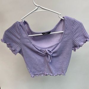 SHEIN - simple purple crop top